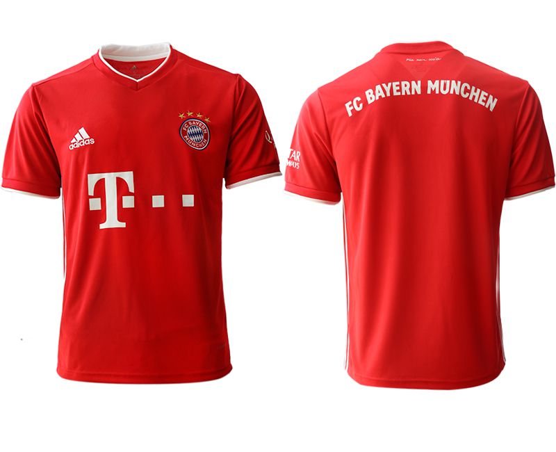 Men 2020-2021 club Bayern Munich Home aaa version red Soccer Jerseys->bayern munich jersey->Soccer Club Jersey
